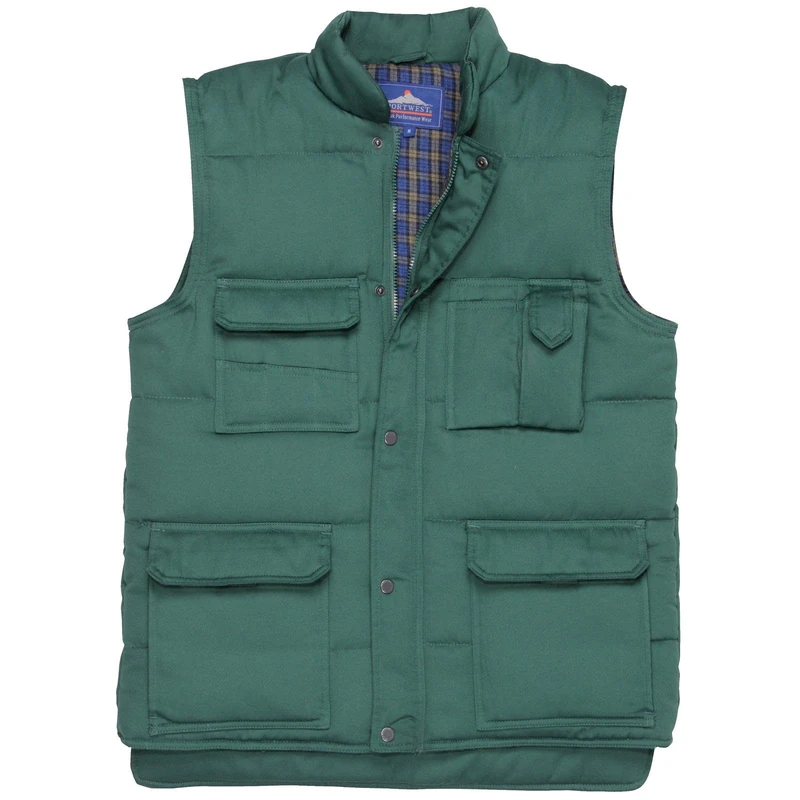 Portwest Shetland Bodywarmer, Size: L, Colour: Bottle Green, S414BGRL