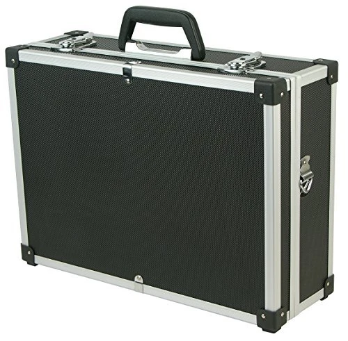 Blinky 40545-05, Aluminum Electrician Case, Black, 455 x 330 x 150 mm