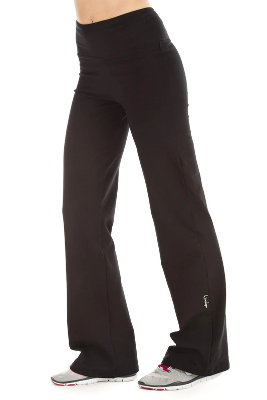 Winshape WH3 Women's Casual Sport Slim Fit Essential Track Pants Black black Size:XL