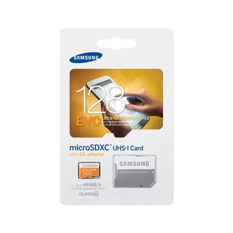 Samsung Memory 128GB Grade 1 Class 10 EVO MicroSDXC Memory Card with SD Adapter