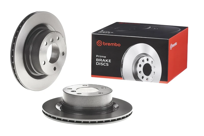 Brembo 09.B414.11 Rear UV Coated Brake Disc - Set of 2