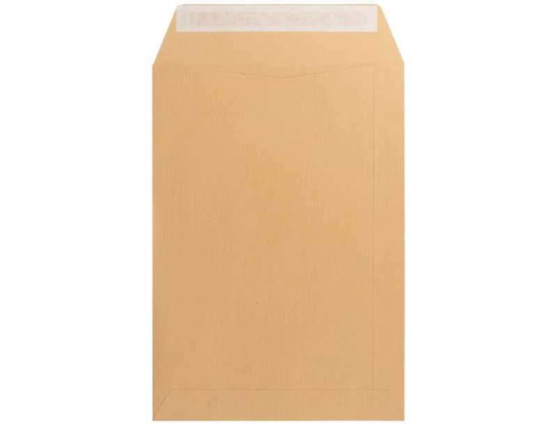 On liderpapel Bag N.11 Kraft Long Foolscap 250 x 353 mm Silicone Strip Box of 250 Units