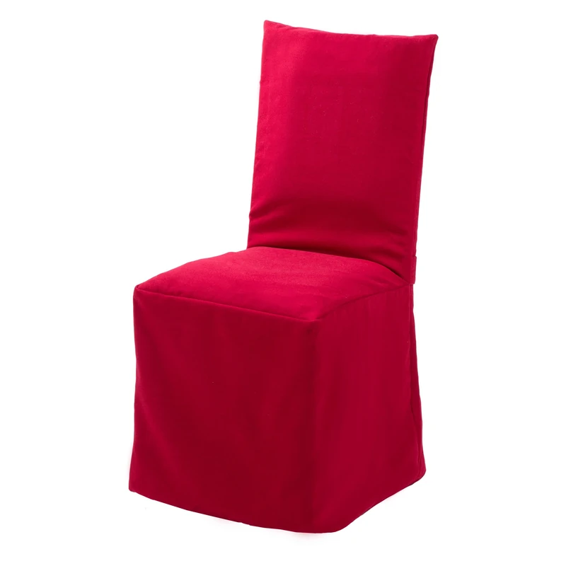 MADURA Alpina Chair Cover Box Pleat Vibrant Red - Image 1