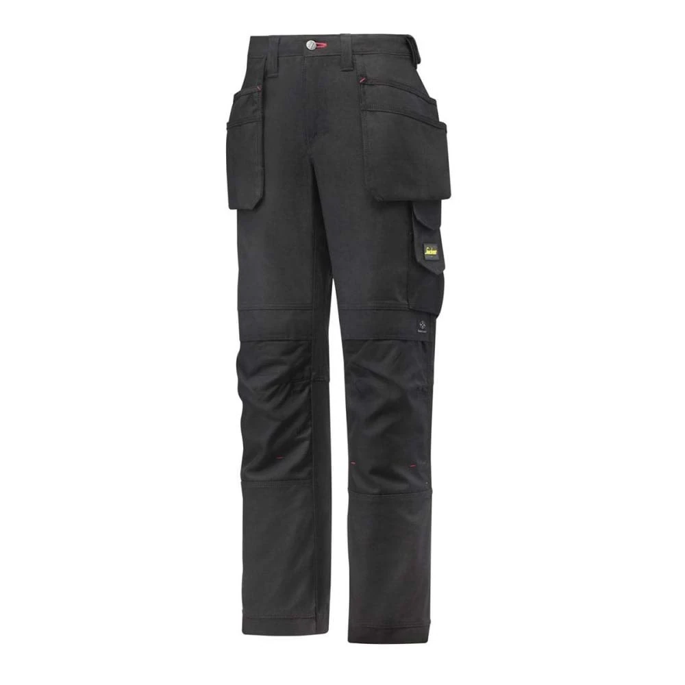 Snickers 37140404048 Size 48 "Canvas+ Women's Trousers - Black