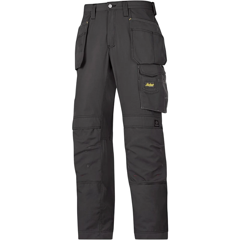 Snickers 32130404116 Size 116 "Rip-Stop Craftsmen Holster Pocket Trousers - Black