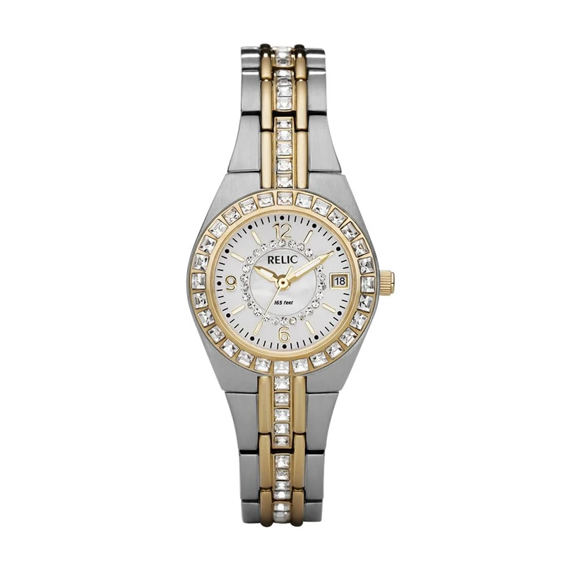 RELIC Women's Queen's Court Three-Hand Date, Stainless Steel Watch, ZR11775