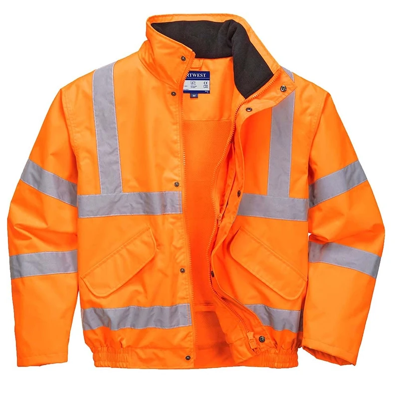 Portwest Hi-Vis Breathable Mesh Lined Jacket, Color: Orange, Size: XXL, RT62ORRXXL