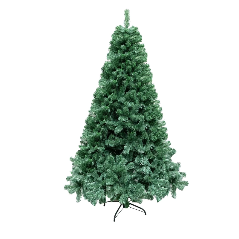 "Shatchi 7FT / 2.1M Alaskan Pine Green Artificial Christmas Tree Bushy, 800 Tips Xmas Home Decorations, PVC, 210CM / 7FT Green"