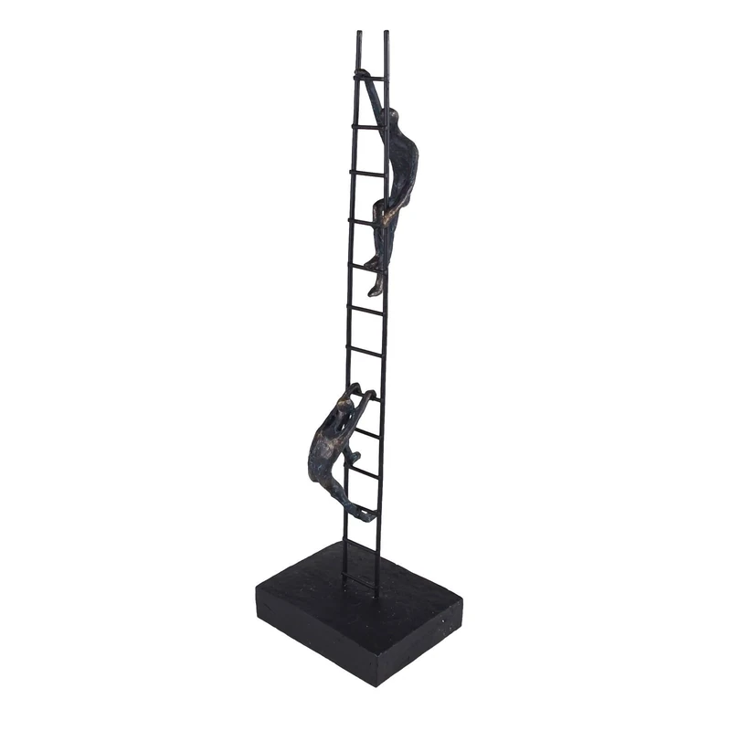 Casablanca modernes Design Sculpture, Resin, Bronze, Black, Höhe 43 cm