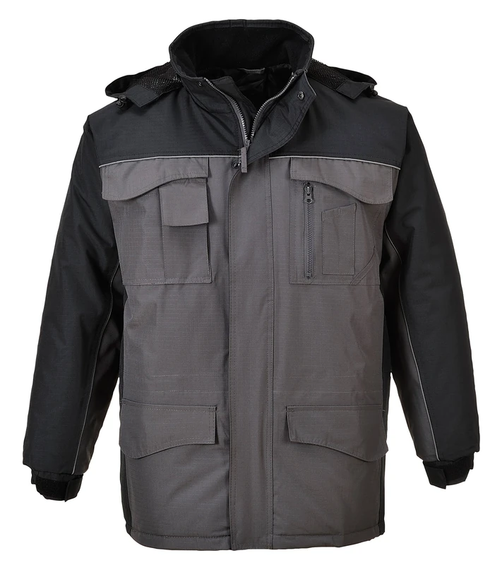 Portwest Suffolk Chefs Jacket L/S Size: XS Colour: Slate Grey C833SGRXS