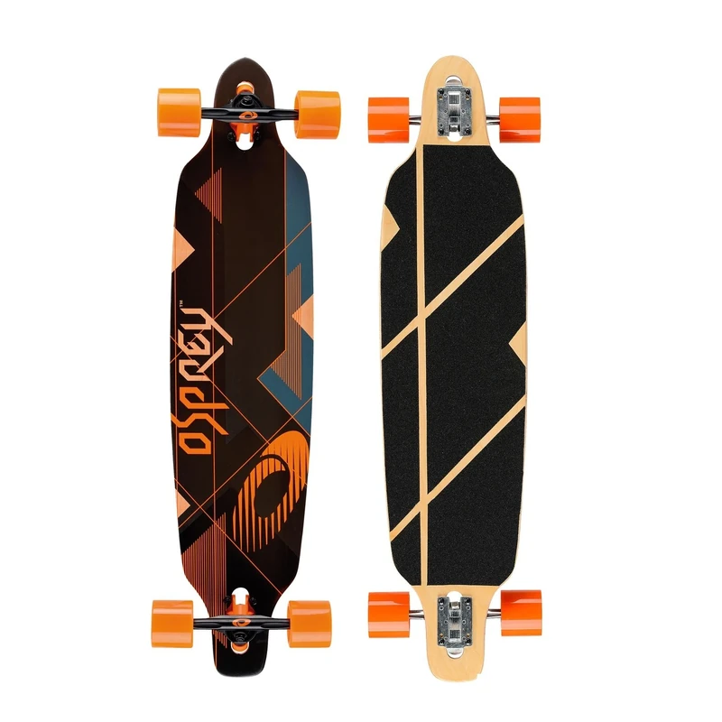 Osprey | Twin Tip Longboard, 39inch Complete Skateboard, 7-Ply Canadian Maple, For Kids Adults and Beginners, Nexus, Multiple Colours