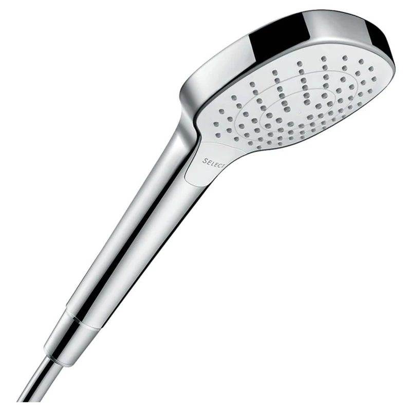 hansgrohe Croma Select E Hand Shower Vario Water-Saving, White/Chrome, 26813400