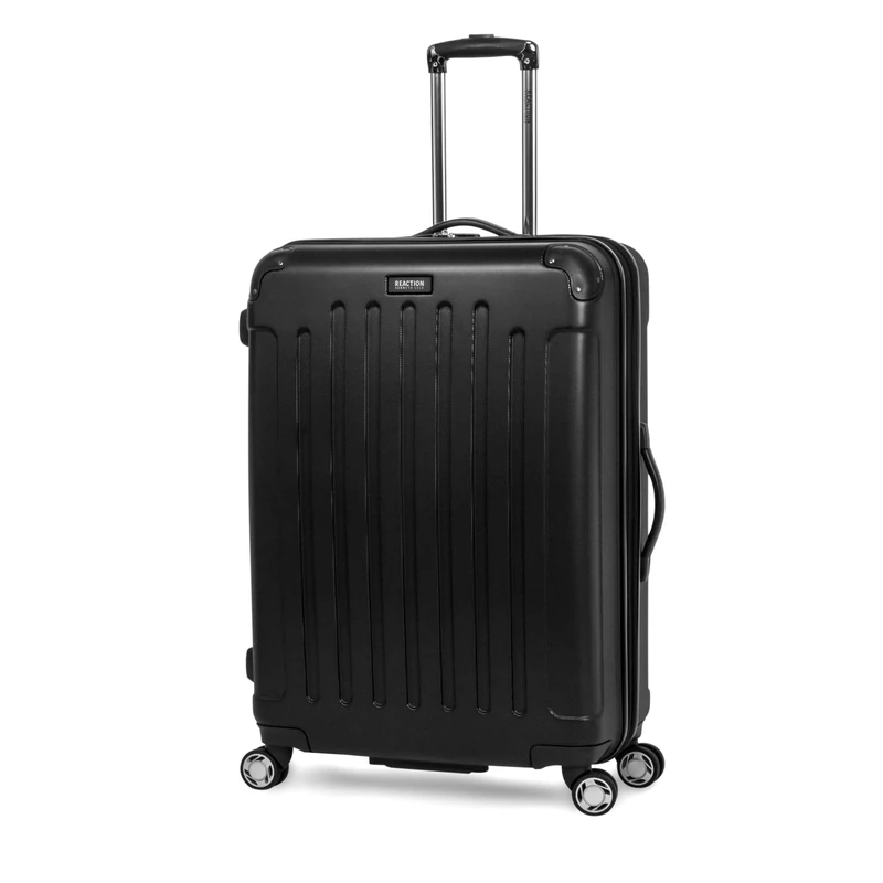 Kenneth Cole REACTION Renegade 28" Lightweight Hardside Expandable 8-Wheel Spinner Checked Luggage, Black