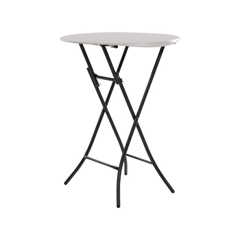 LIFETIME 80362 2.7 ft (0.84 m) Round Bistro Folding Table – Beige