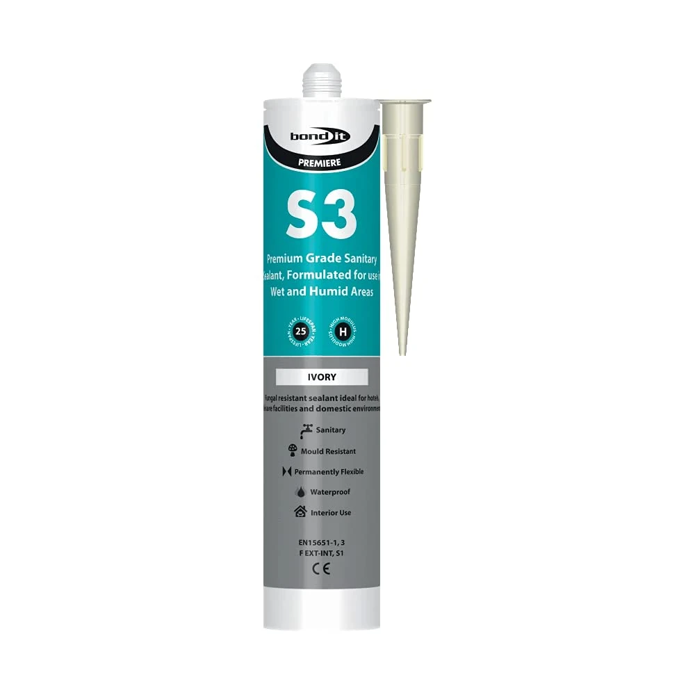 Bond-it S3 Ivory High Performance Sanitary Grade Silicone Sealant