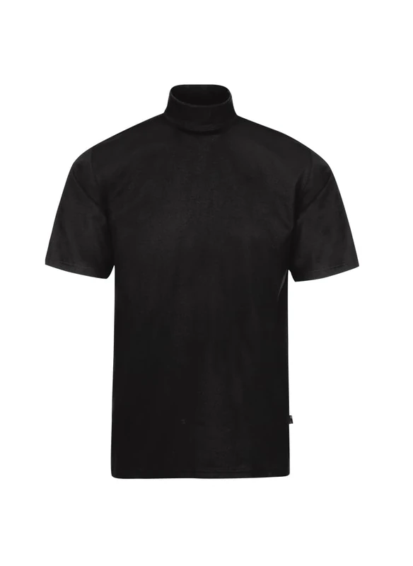 Trigema Women's Damen T-Shirt mit Stehkragen, Black-Schwarz (Schwarz 008), 26 - Image 1