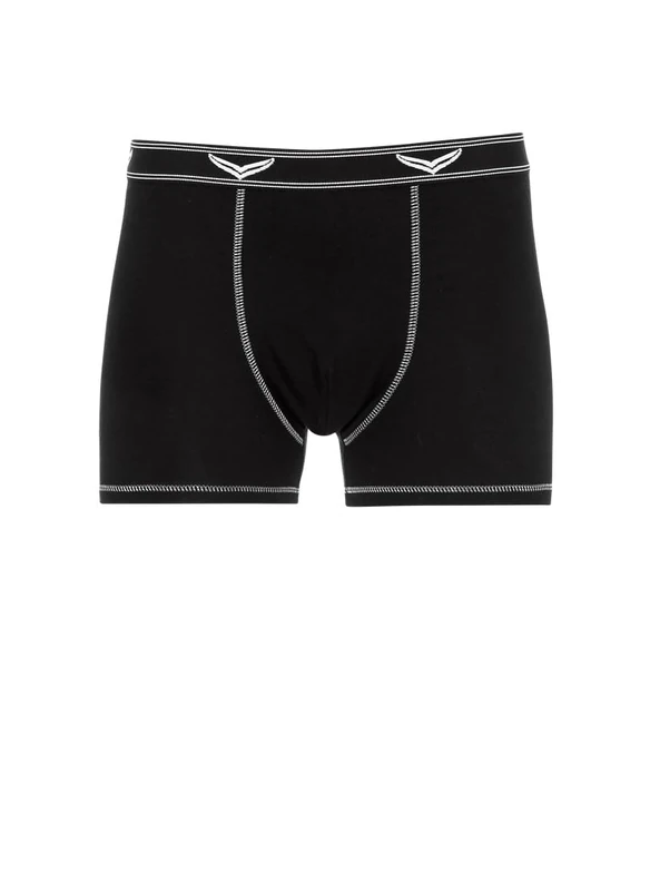 tirgema Comfortable Pants with Woven Elastic Waistband, Black, S - Image 1