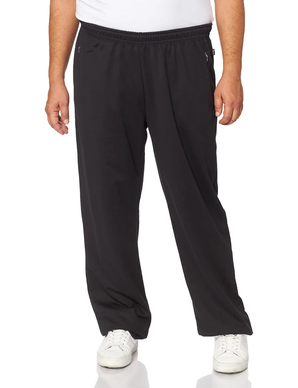 Trigema Men's Relaxed Sports Trousers, Black (Schwarz 008), 44W x Regular