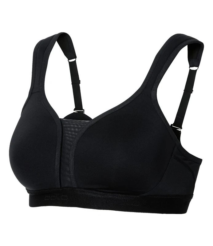 ODLO Women's Padded HIGH E-Cup Sports Bra, Black, 80