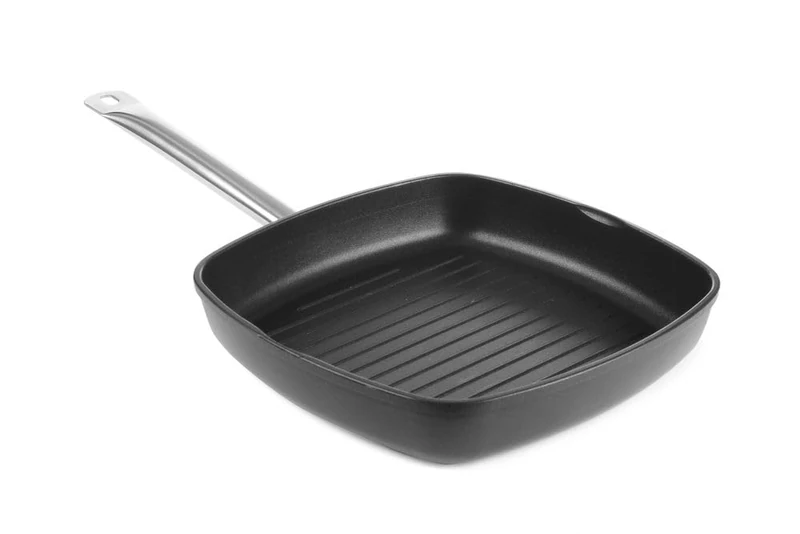 Hendi Grill Pan, Ridged Surface, Titanium Professional', 280x280x(H)55 mm