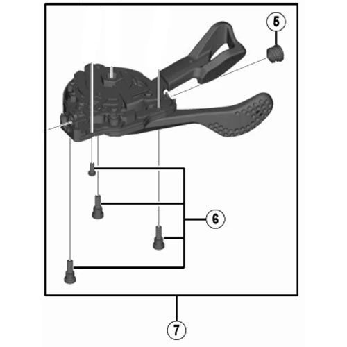 Shimano SPARE PART SLM9000 RH shifting lever unit