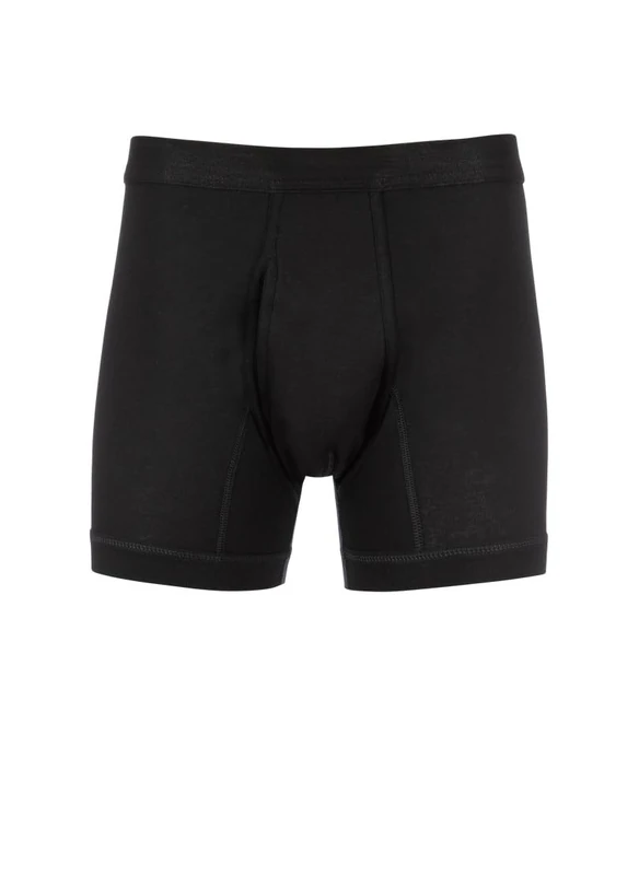 Trigema Men's Herren Unterhose Feinripp Doppelpack Boxer Briefs, Black (Black 008), XXX-Large (Pack of 2)