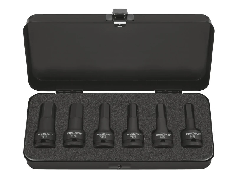 Cover Kit Power Driver Hex Bits Hexagonal Socket 12.5 mm (1/2) 6 (7478 9001 - Image 1