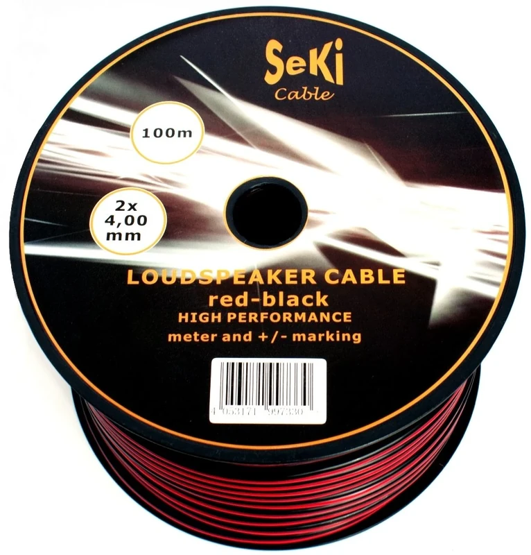 Speaker Cable Red/Black 2 x 4.00 mm² 100 m Spool