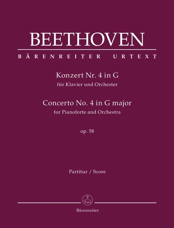 Concerto No.4 in G major Op.58 for Piano (Full Score)