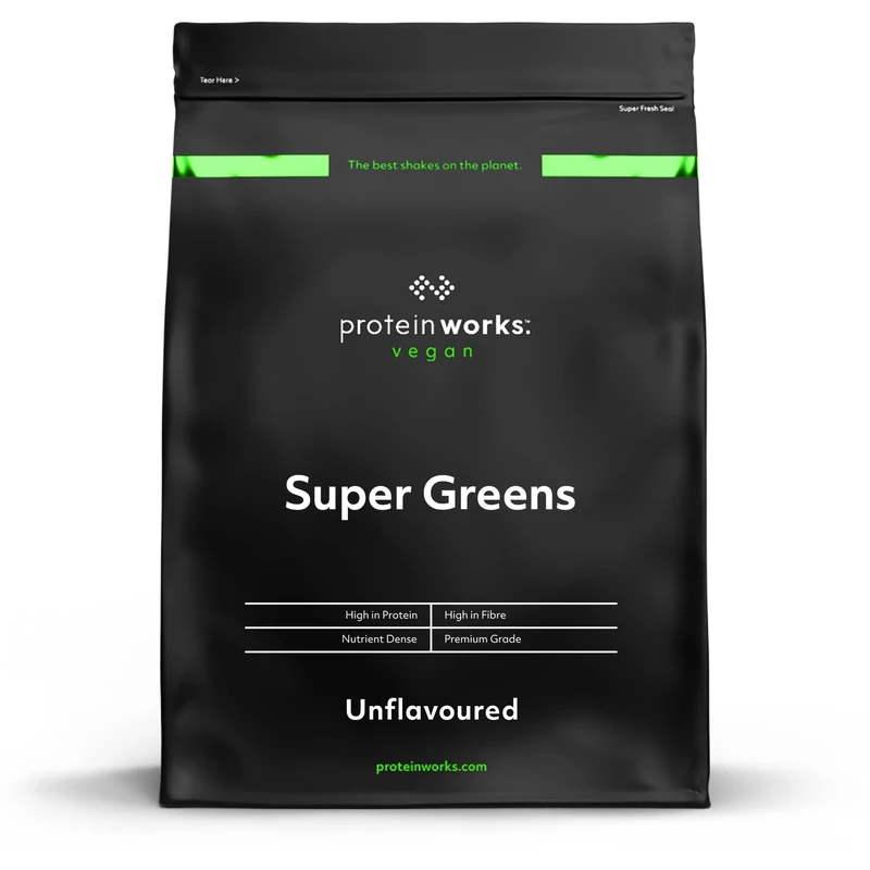 Protein Works - Super Greens Powder, Nutrient Dense Detox Shake, Supports Immune System, Vegan, 83 Shakes, Unflavoured, 1kg
