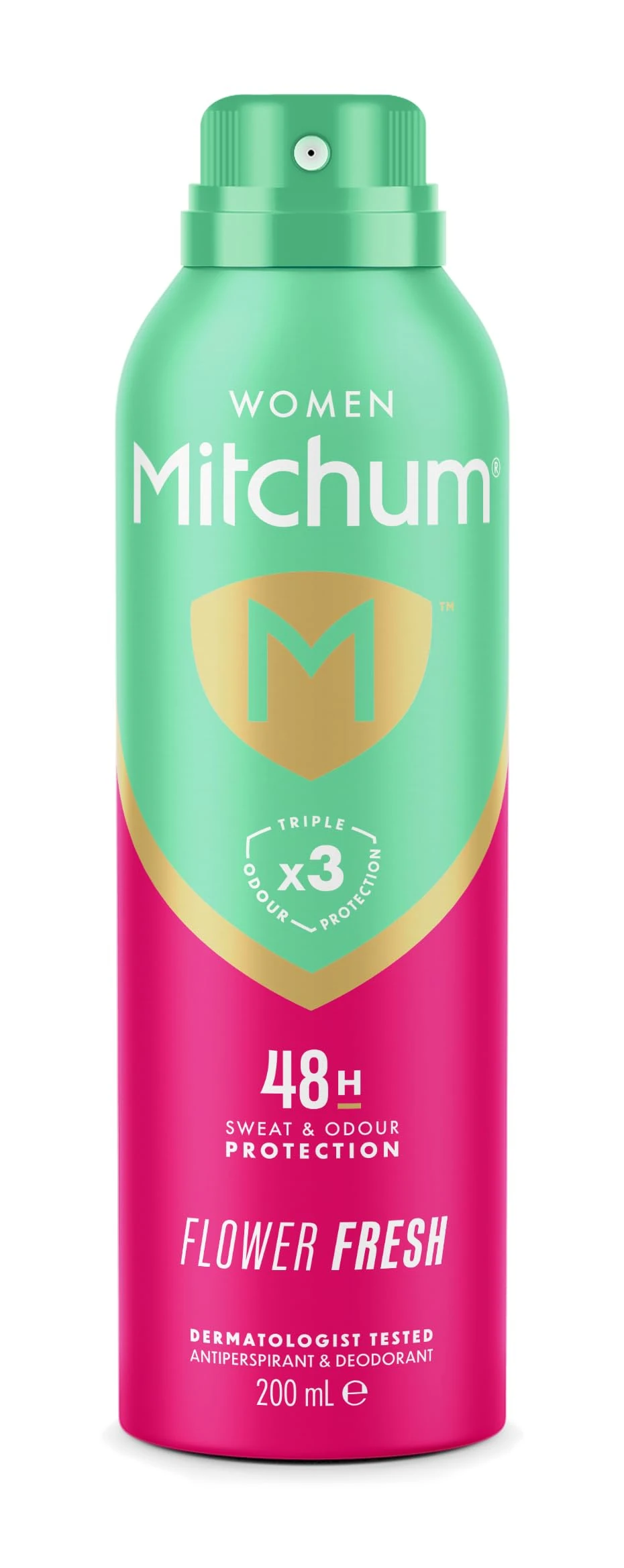 Mitchum Women Triple Odor Defense 48HR Protection Flower Fresh Antiperspirant & Deodorant 200 ml