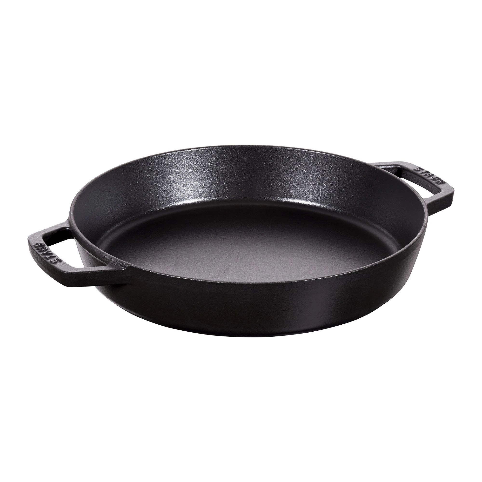 STAUB Cast Iron, Frying Pan with Two Handles, Black, 34 cm
