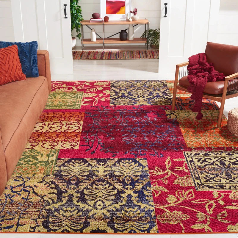 Safavieh Sofia Area Rug, Woven Polypropylene Carpet in Multi, 243 X 335 cm