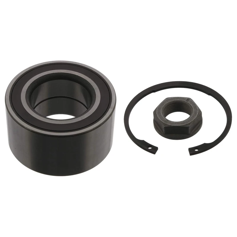 febi bilstein 40703 Wheel Bearing Kit with axle nut and circlip, pack of one