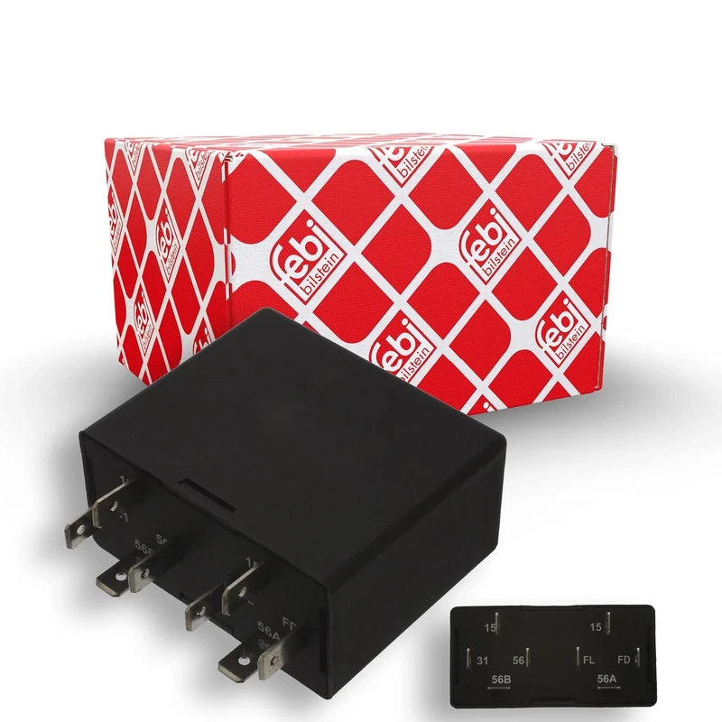 febi bilstein 40529 Relay for low-beam and high-beam light, pack of one