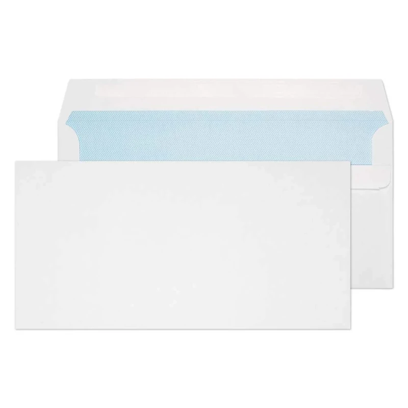 Blake Purely Everyday DL+ 121 x 235 mm 90 gsm Self Seal Wallet (16882) White - Pack of 1000