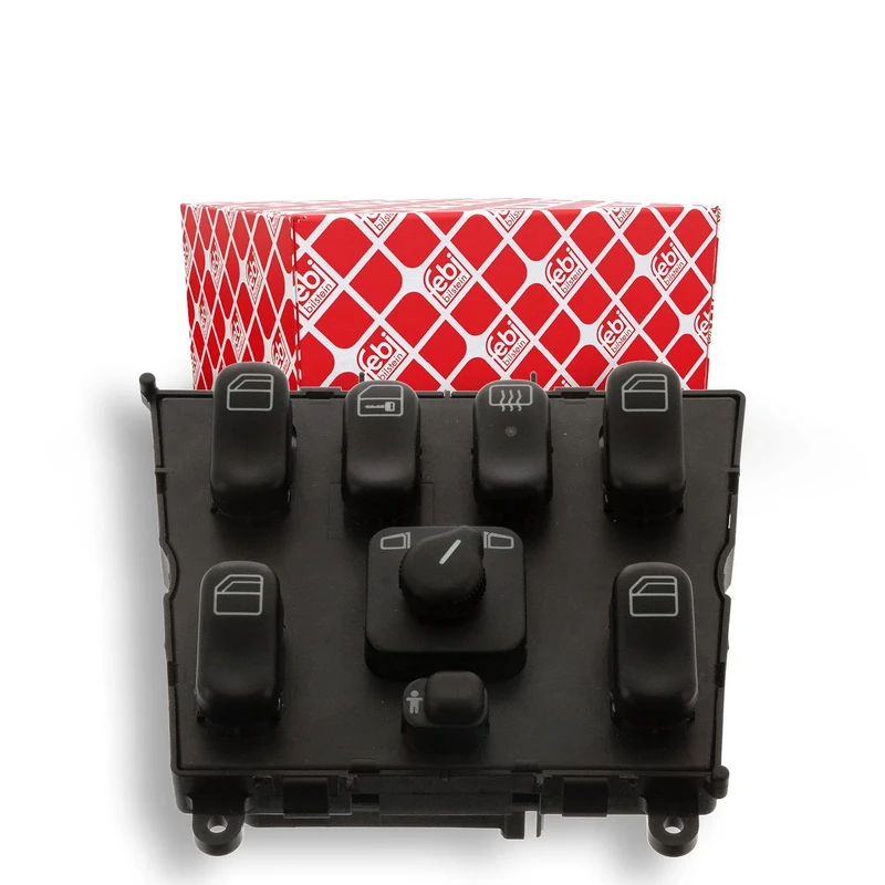 febi bilstein 44735 Switch Unit for power window regulator, central locking, rear window heater, mirror adjustment and child safety lock of power windows, pack of one