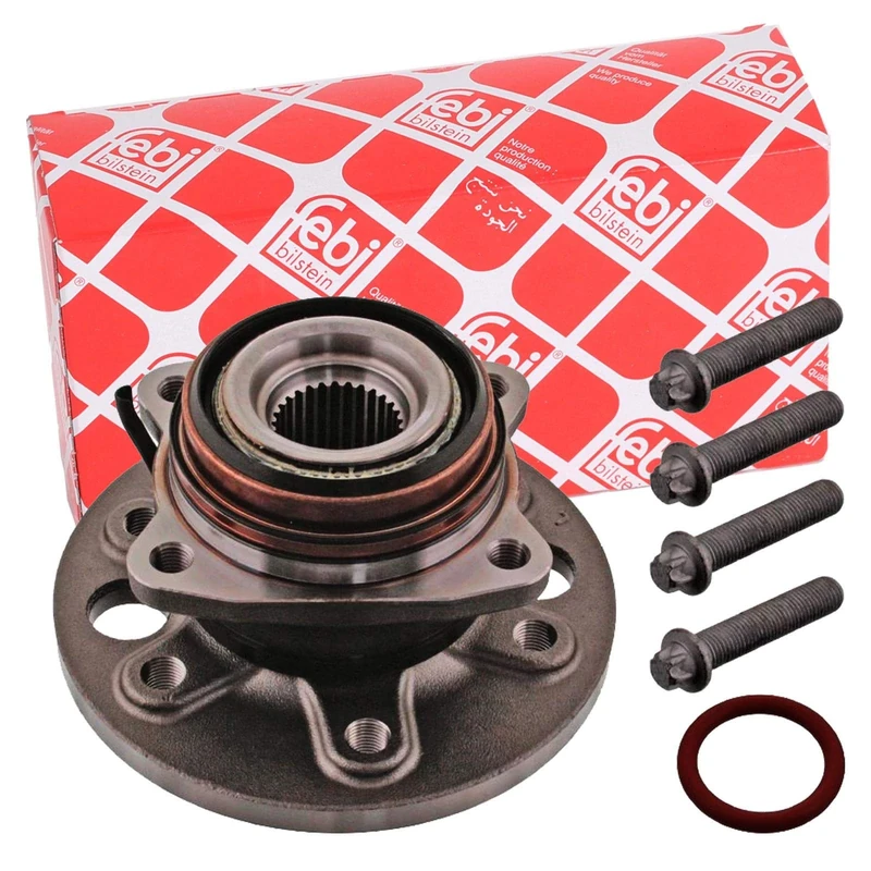 febi bilstein 44689 Wheel Bearing Kit with wheel hub, fastening screws and seal ring, pack of one