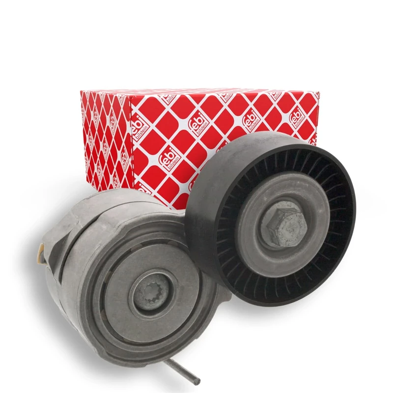 febi bilstein 43784 Tensioner Assembly for auxiliary belt, pack of one