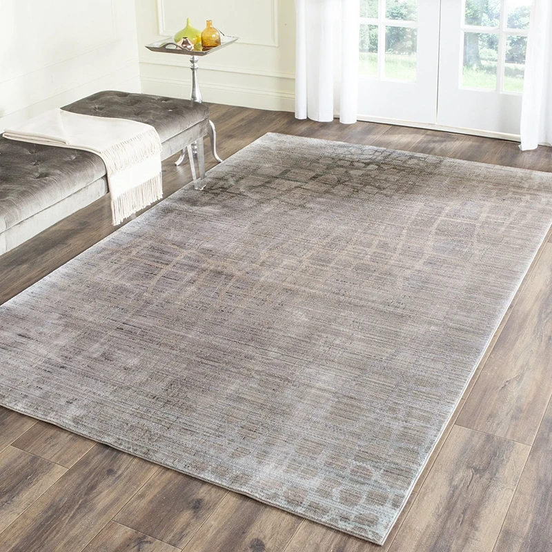 Safavieh Craft Art-Inspired Indoor Woven Rectangle Area Rug, Valencia Collection, VAL204, in Grey / Multi, 152 X 244 cm for Living Room, Bedroom or Any Indoor Space