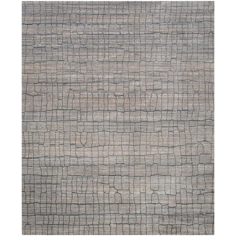 Safavieh Craft Art-Inspired Indoor Woven Rectangle Area Rug, Valencia Collection, VAL202, in Grey / Multi, 244 X 305 cm for Living Room, Bedroom or Any Indoor Space