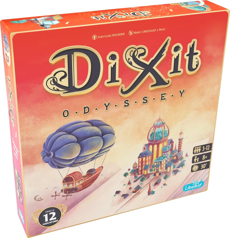 Asterion 8005 Dixit Odyssey Board Game, Italian Edition, Updated Version [English Language Not Single multi-coloured
