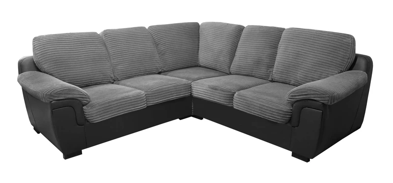 Sofas and More CORNER SOFA - AMY - GREY - FABRIC