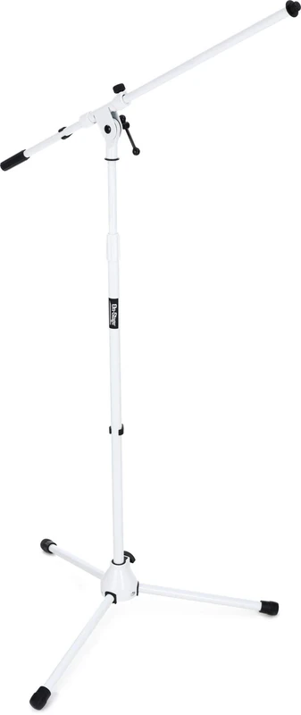 On-Stage MS7801W Telescoping Microphone Boom Stand, White