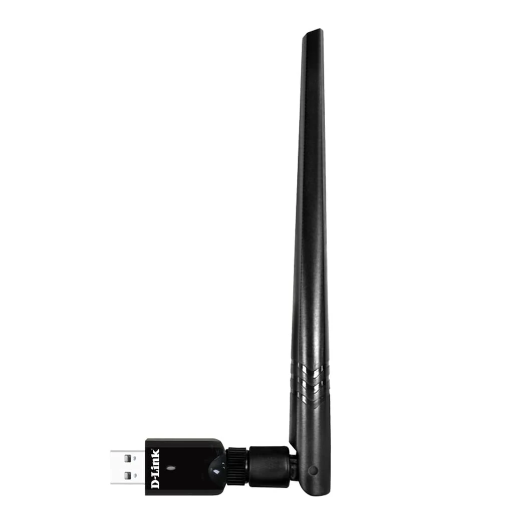 D-Link DWA-185 AC1200 MU-MIMO Wi-Fi USB Adapter, Dual Band, USB 3.0, Detachable High-Gain Antenna, WPA3, Compatible with Windows, Mac and Linux, Ultra Portable