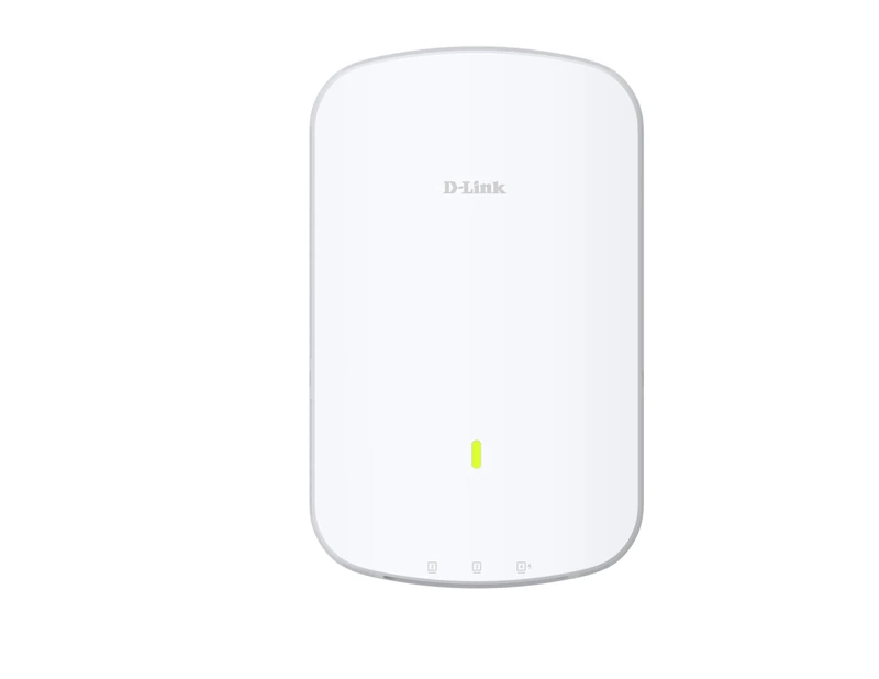 D-Link DAP-X3060W AX3000 Wall Plate Wi-Fi 6 Access Point, Dual-Band 2402 Mbps + 574 Mbps, PoE Powered, 3 Downlink LAN Ports with PSE, WPA3 Security, Nuclias Connect Management