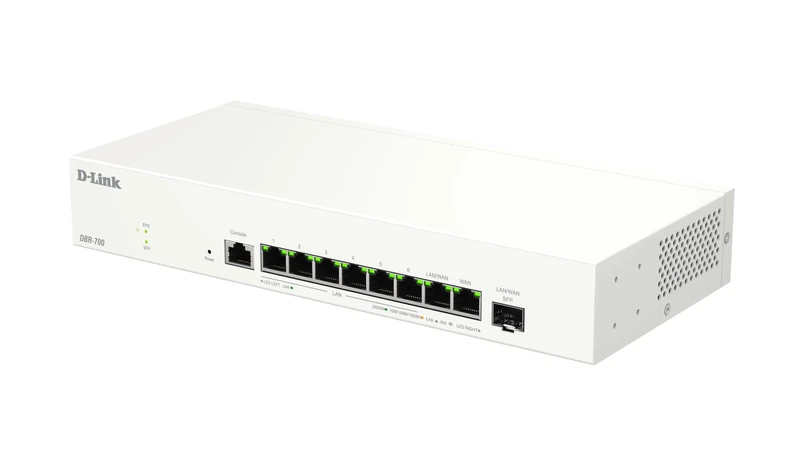 D-Link DBR-700 Business Router – 2.5G Dual WAN, Load Balancing & Failover, VPN (IPSec, WireGuard, OpenVPN, PPTP, L2TP), SPI Firewall, SFP Port, Central AP Management for up to 15 Aps