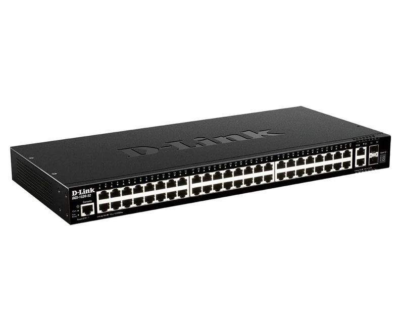 D-Link DGS-1520-52/E Smart Managed Switch - 48GbE 2x10GbE 2xSFP+