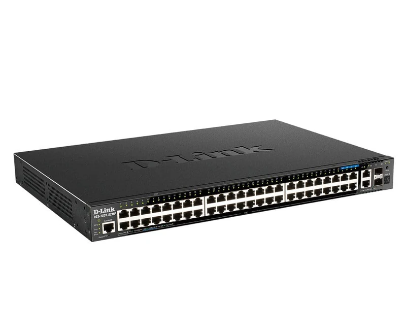 D-Link DGS-1520-52MP/E Switch 44xGbE PoE 2x10 SFP+