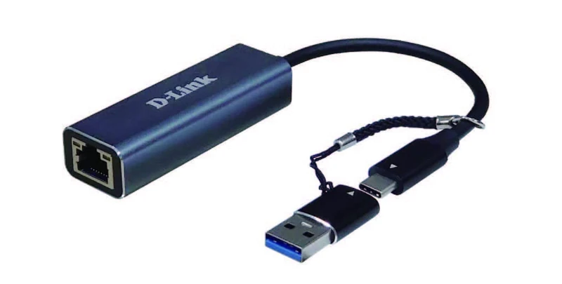 D-Link DUB-2315 USB-C/USB to 2.5 Gigabit Ethernet Adapter. USB-C Thunderbolt 3 or USB 3.0 to RJ45 2.5 Gigabit LAN for PC, MacBook Pro, MacBook Air, iPad Pro, Chromebook, Surface Pro and More